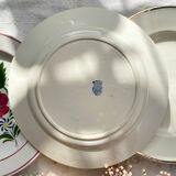 6 Mismatched Vintage Plates with Floral Pattern