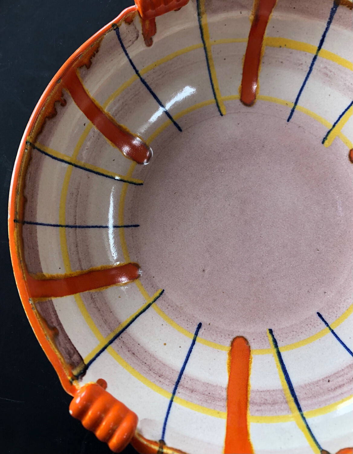 Abstract dish by Elfie Stadtler for Schramberg