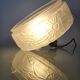 Lampe de plafond Art nouveau en persglas forgé avec décor floral, Frankrijk