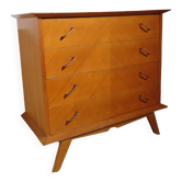 Commode vintage des années 50 pieds compas