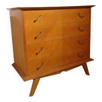 Vintage chest of drawers from the 50s compass