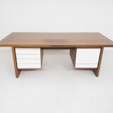Large wenge desk, attributed to 't Spectrum, The Netherlands 1950's