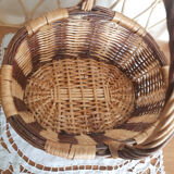 Panier ovale en rotin
