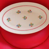 Set of 4 dinner plates. Gien.
