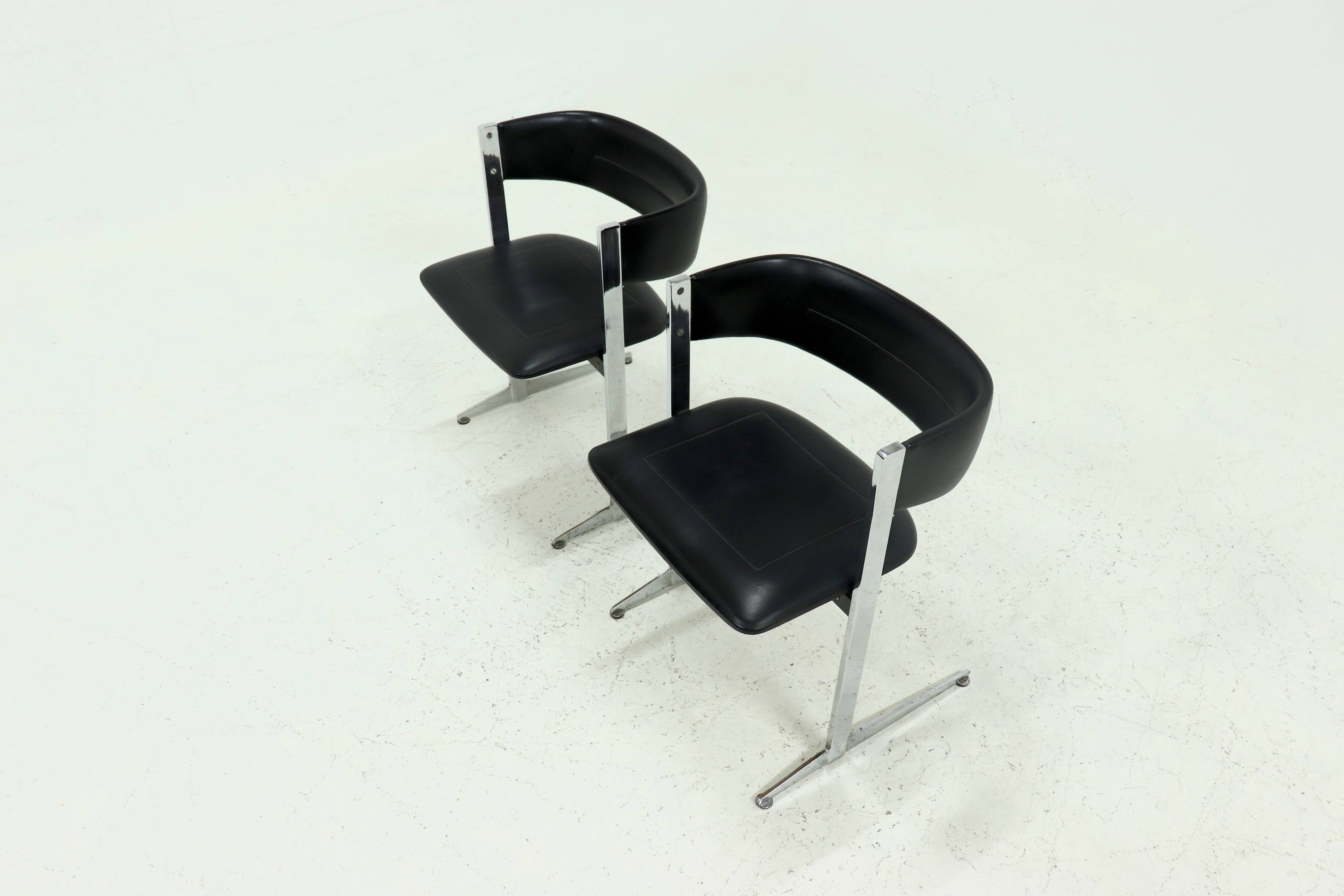 Set of 2 Sigma Dining Chairs by Sigmachair Italy, 1970s