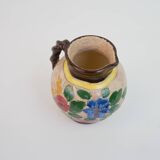 Vallauris Massier vase with flower motifs, signed under the base