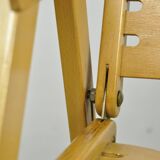 Original vintage foldable dining chairs by the Slovenian architect Niko Kralj (1920-2013) for Stol