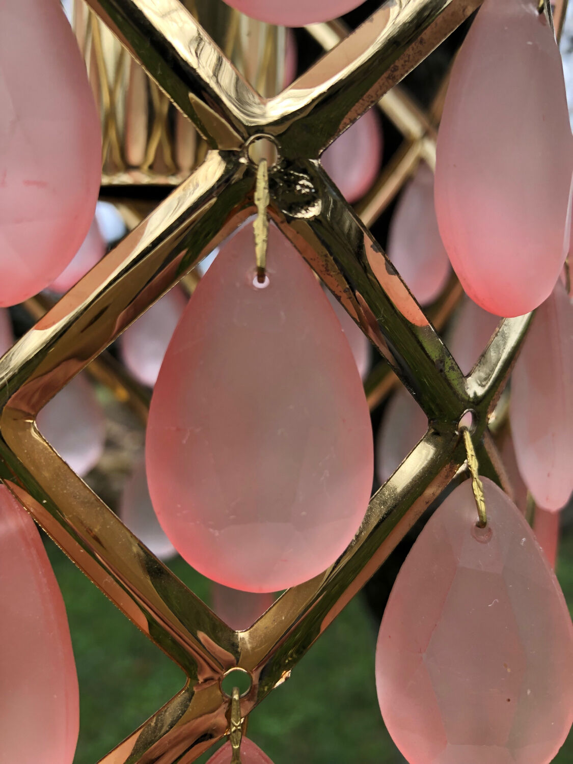 Glass tassel chandelier