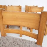 Set of 10 pinewood dining chair in the style of Ate van Apeldoorn, The Netherlands 1970's