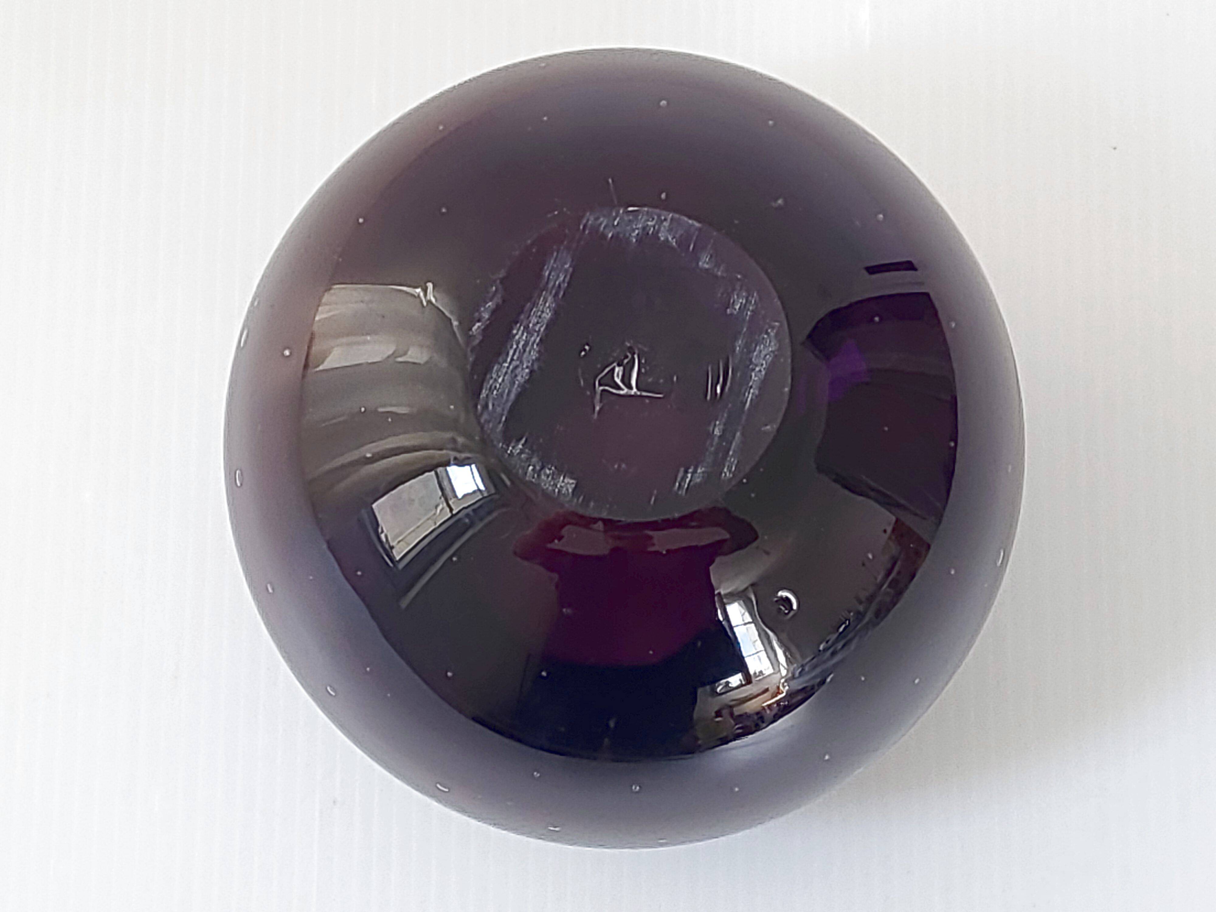 Vintage Murano glass ball vase 1960