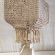 Table lamp statuette in limestone - mid 20th century