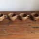 4 stoneware coffee cups