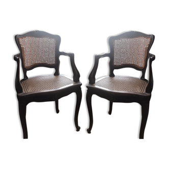 2 Louis XV armchairs