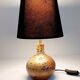 Small vintage pyrite sandstone lamp