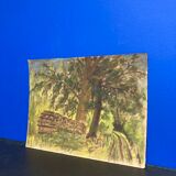 Peinture paysage vintage