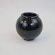 Black ceramic ball vase from Biot