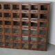 Antique German Oak Haberdashery Shop Cabinet, 1920/30s