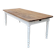 Rustic farmhouse bistro table in oak with Louis Philippe legs - 2m