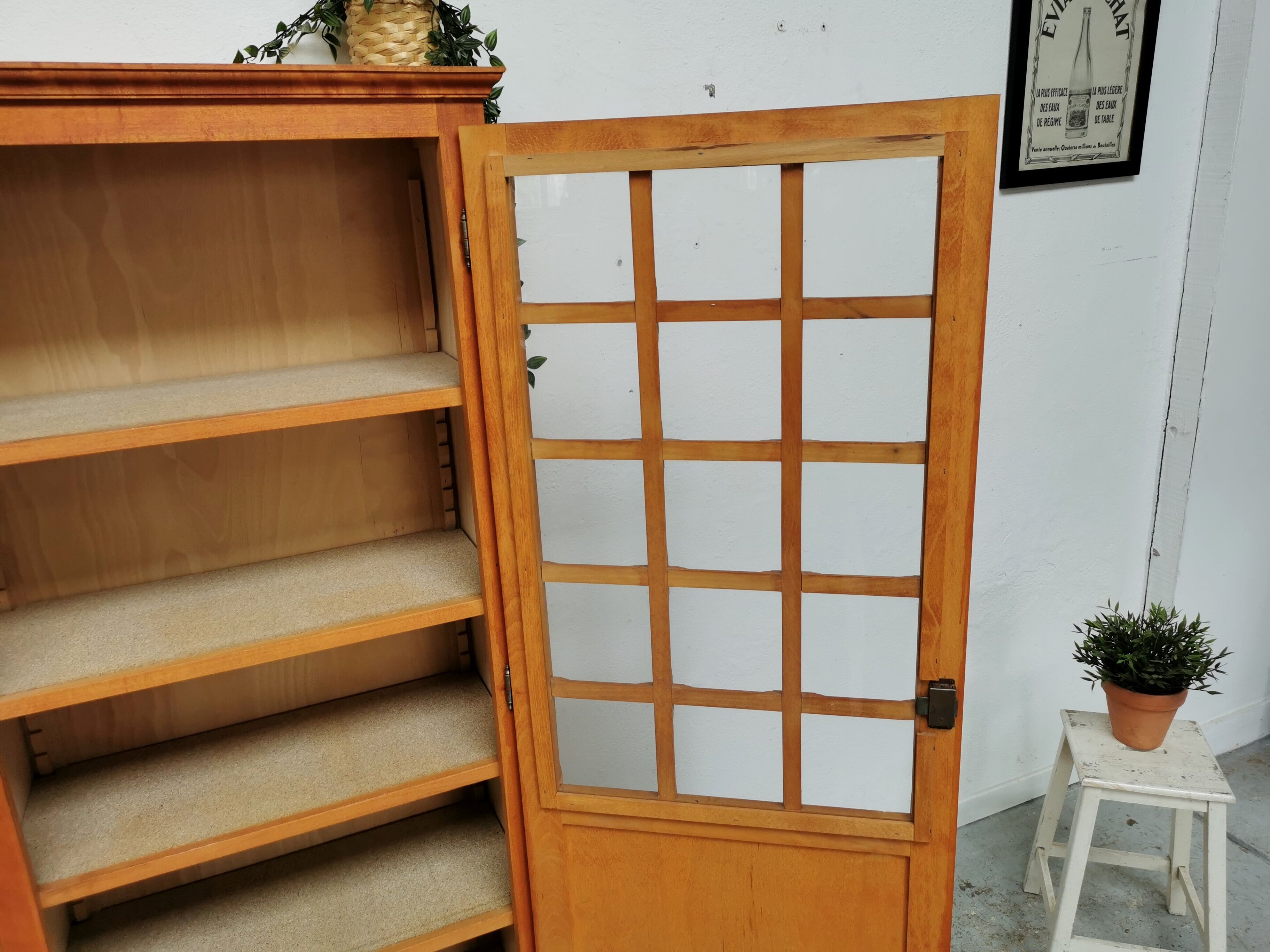 Vintage glazed Parisian wardrobe