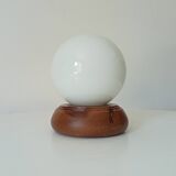 Vintage opaline ball lamp from the 80s