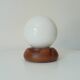 Vintage opaline ball lamp from the 80s