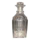 Antique crystal carafe with square base