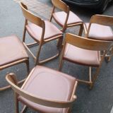 Suite of 6 Baumann sled chairs