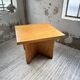 Square modernist table made of solid pine from the 1950s.