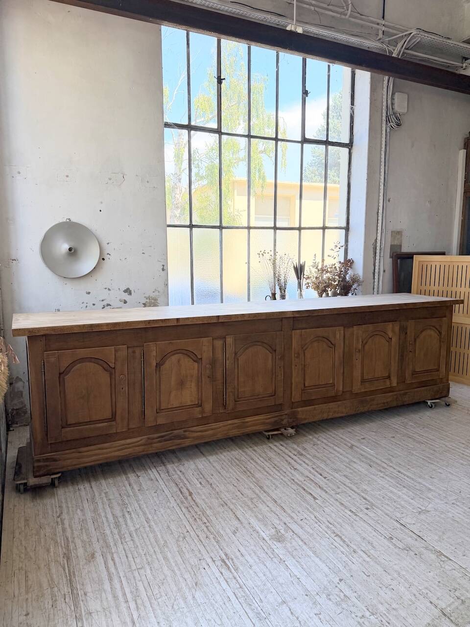 Rustic sideboard XXL 4m solid oak 1950