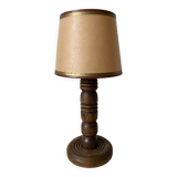 Turned wooden floor lamp, 1930s-1940s.