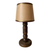 Turned wooden floor lamp, 1930s-1940s.