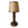 Turned wooden floor lamp, 1930s-1940s.