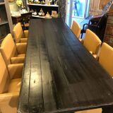 Large old table in blackened pine