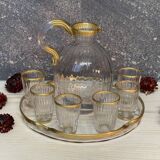 Daum Nancy crystal liqueur service