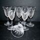Set of 6 tarn white wine glasses 13.8 cm in diamond cut crystal from saint-louis