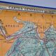 Vintage large format school map - Indian Ocean
