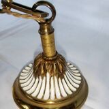 Antique Louis XVI Bronze Chandelier with acanthus quiver suspension