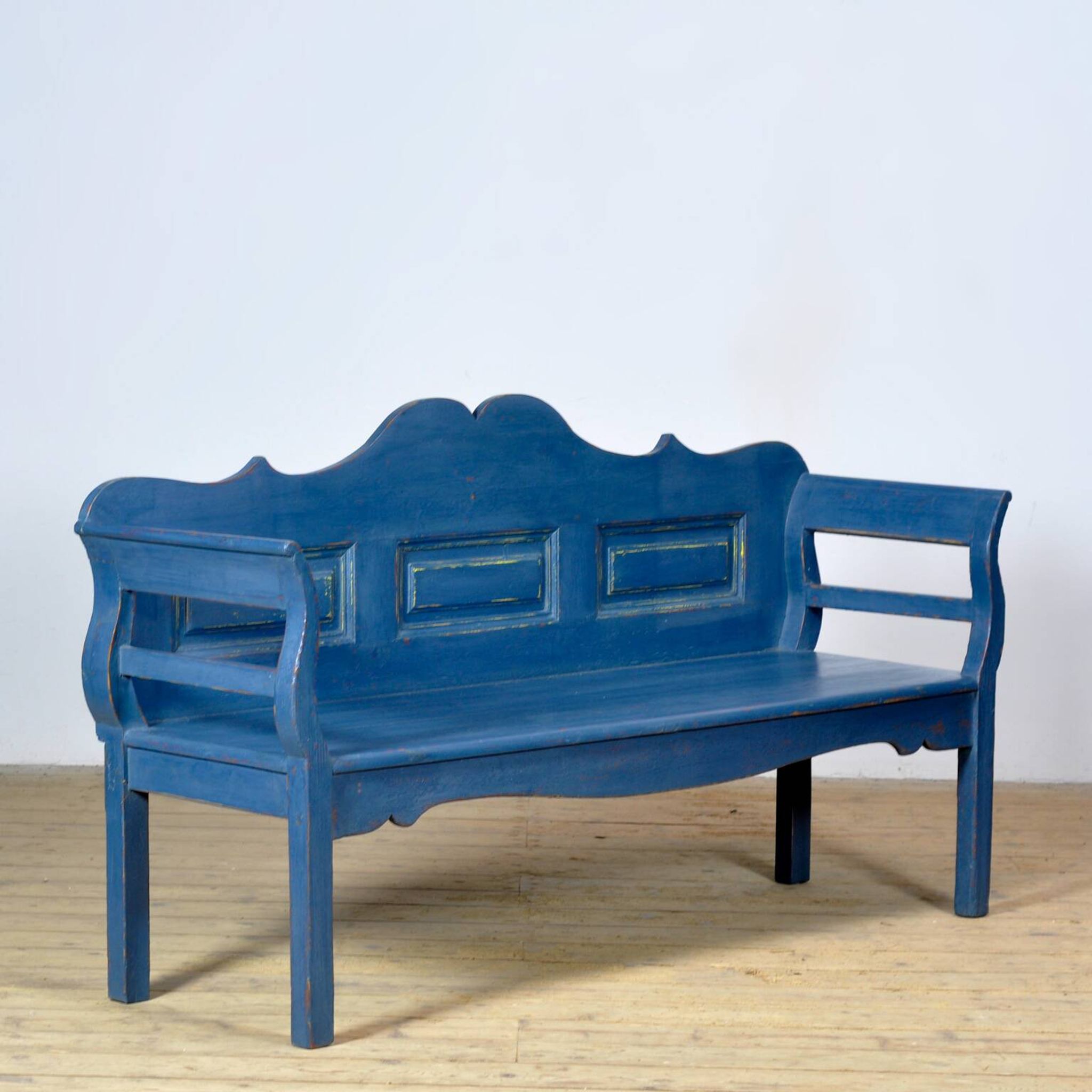 Banc en pin ancien, années 1900