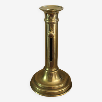 Brass torch candle push button
