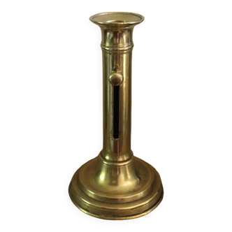 Brass torch candle push button