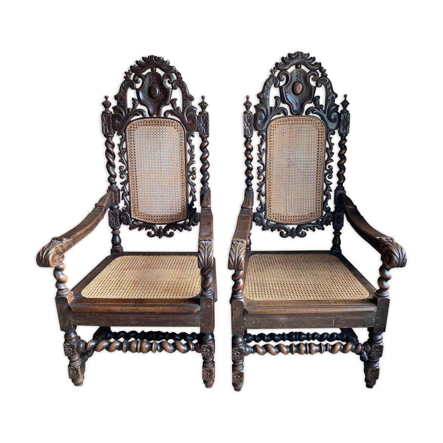 Chairs canées Henri IV