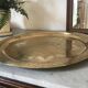 Engraved brass tray