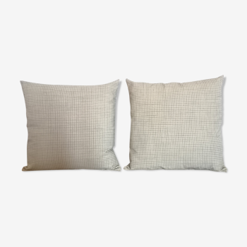 Vichy print cushion set