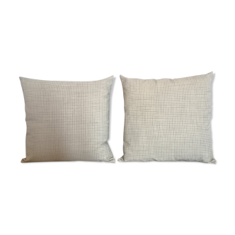 Vichy print cushion set