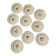 Set of 10 Deep Plates Model Josiane Sarreguemines Manufacture