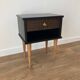 Black bedside, a drawer