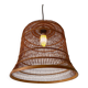 Unique Danish hanging lamp in the shape of a wooden cage, 1960s, Denmark.