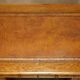 Victorian oak desk with hand-dyed leather.