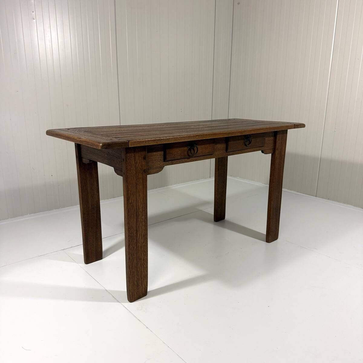 Rustic oak console table or desk 1960’s