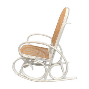 Rocking chair ancien à patine